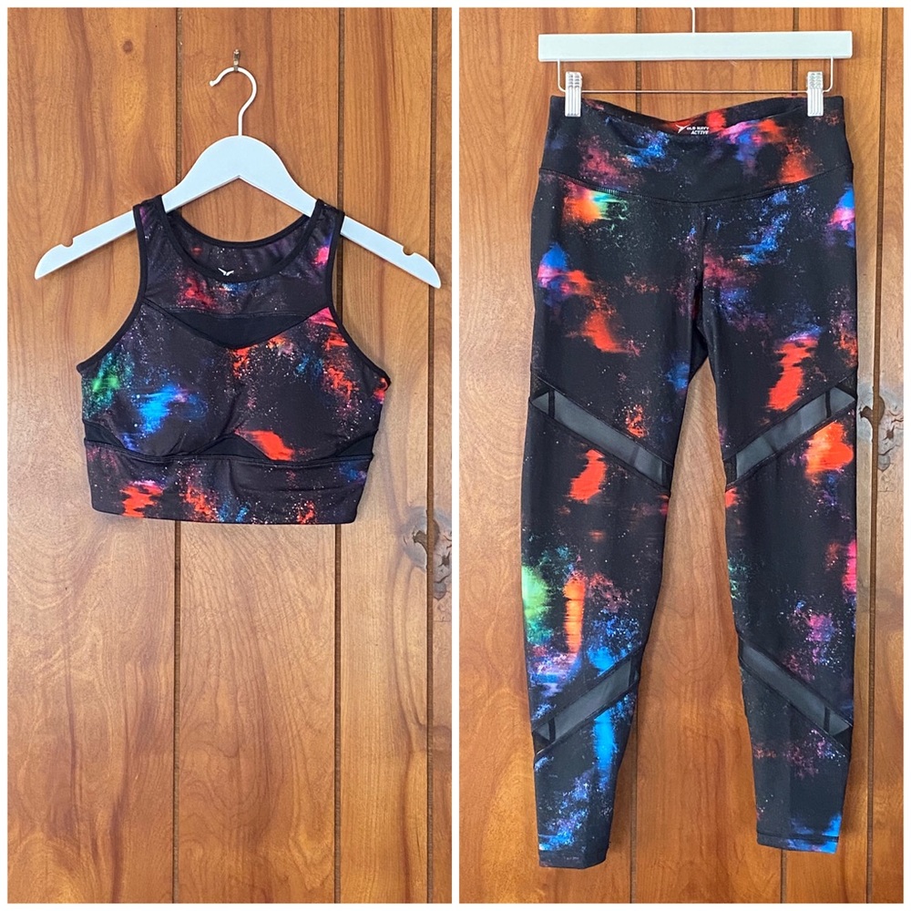 Old Navy Sports Bra Leggings Workout Set